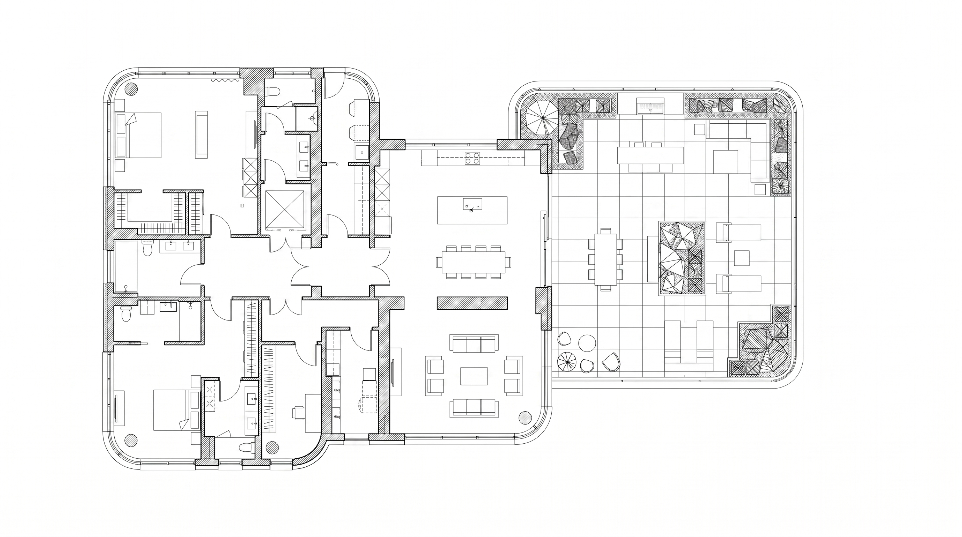 Flat CAD plan